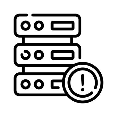 Sunucu uyarı iletisinin bu simgesini al