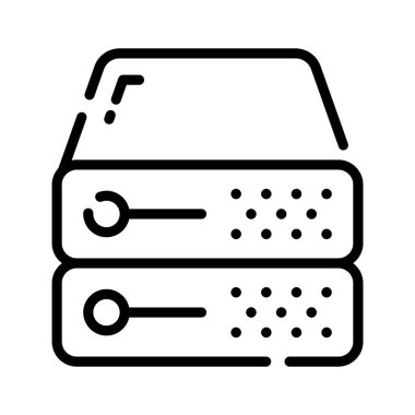 Veri merkezi ağ merkezinin doğrusal simgesini düzenlemek kolay