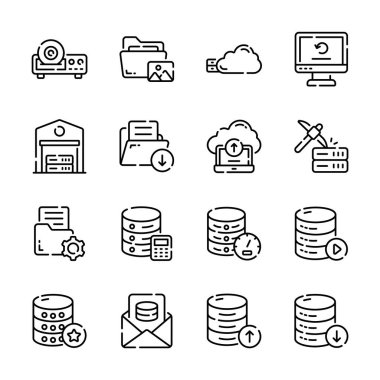 Bu akılda kalıcı veritabanı depolama ana hatları simgelerini al