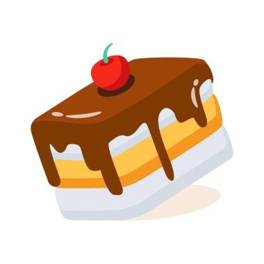 Çikolatalı pastanın 2B simgesi.