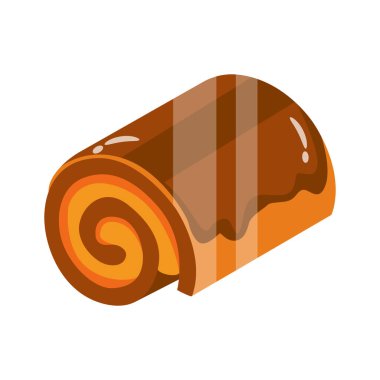 Bayram Noel kütüğünün 2d tarzı bir simgesi