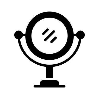 Kibirli ayna standının iyi hazırlanmış bir sembolü.