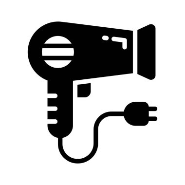 Bu el tipi saç kurutma makinesinin kabartma simgesini al