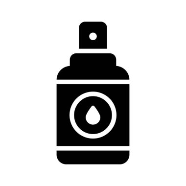 Yüz spreyi şişesinin modaya uygun simgesi