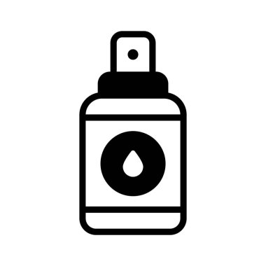 Yüz spreyi şişesinin modaya uygun simgesi