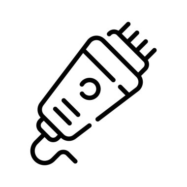 Sakal kesme makinesinin düzenlenebilir bir taslak simgesi