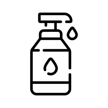 İyi dizayn edilmiş parlak sabun şişesi ikonu.