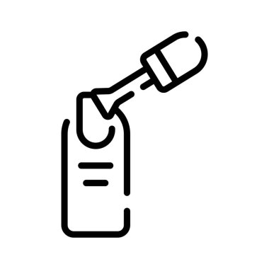 Manikür ojesini gösteren ana hatlı simge