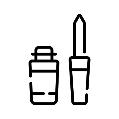 Göz kalemi uygulaması fırçasının büyüleyici bir taslak simgesi