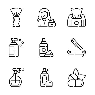 Güzellik salonu ve güzellik simgelerinin bu premium koleksiyonunu indir