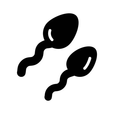 Erkek spermlerinin görsel çekiciliği simgesi