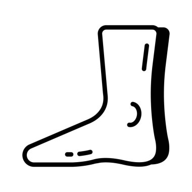 İnsan ayağının kabartma resmini düzenlemek kolay