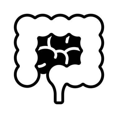 Bağırsak sindirim organının kişiselleştirilebilir bir simgesi.