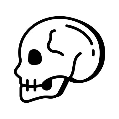 İnsan kafatasının büyüleyici bir simgesi.