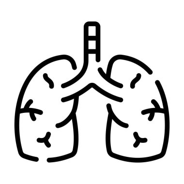 Sağlıklı insan akciğerlerinin görsel olarak çekici simgesi
