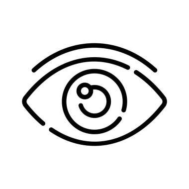 İnsan gözünün kişiselleştirilebilir bir taslak simgesi