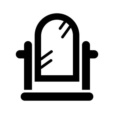 Yansıtıcı duvar aynasının büyüleyici bir simgesi.