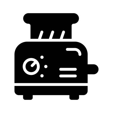 Modern elektrikli tost makinesinin kişiselleştirilebilir bir simgesi.