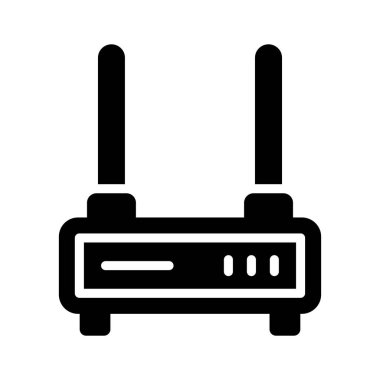 Kablosuz internet yönlendiricisinin modern bir simgesi