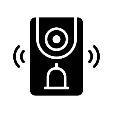 Kablosuz akıllı zilin teknik kablosuz simgesi.