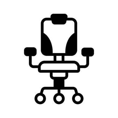 Dönen sandalyenin şık bir simgesi.