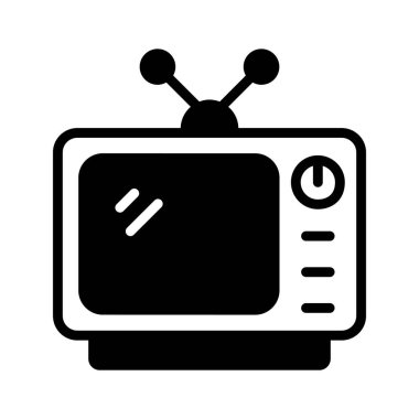 Geniş ekran televizyonun modaya uygun bir simgesi