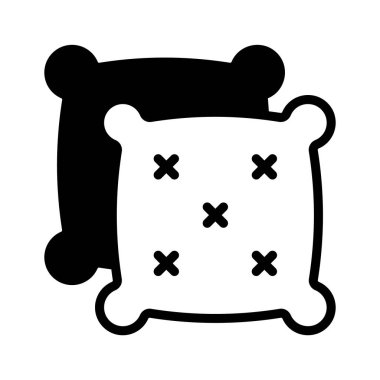 Yumuşak dekoratif yastıkların büyüleyici bir simgesi.