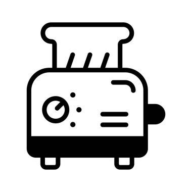 Modern elektrikli tost makinesinin kişiselleştirilebilir bir simgesi.