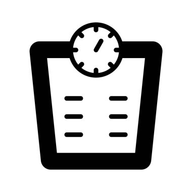 Dijital ağırlık ölçeğinin temiz bir simgesi