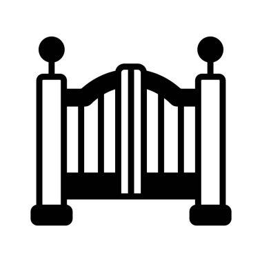 Modern ev kapısının güvenli bir sembolü.