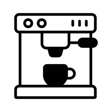 Kahve demleme makinesinin birinci sınıf bir simgesi.