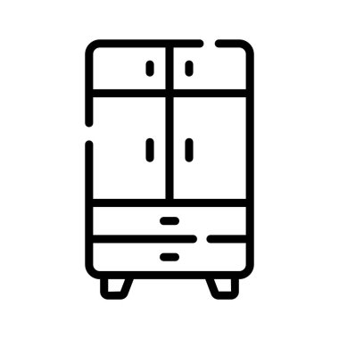 Modern dolabın ana simgesini düzenlemek kolay