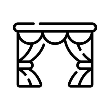 Ev perdeleri akışının büyüleyici doğrusal simgesi