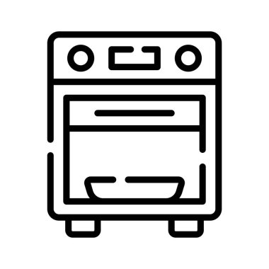 Ev yemeği aralığının modern doğrusal simgesi