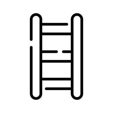 Ev kullanım merdiveninin kullanışlı doğrusal simgesi