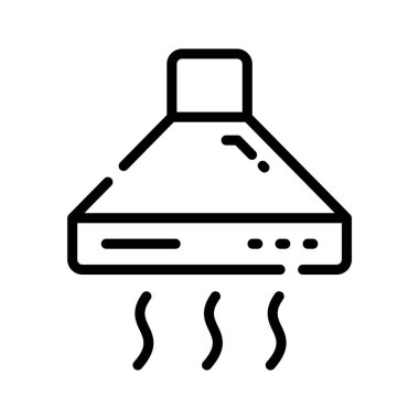 Mutfak kaputunun kullanışlı bir taslak simgesi