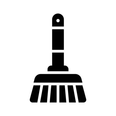 El bilgisayarı temizleme fırçasının parlak simgesi