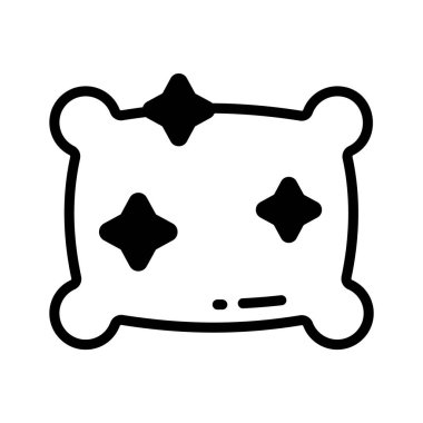 Tüylü, temiz yastığın moda simgesi.