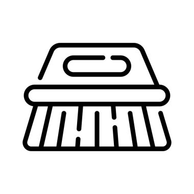 Firma fırçasının iyi dizayn edilmiş doğrusal simgesi