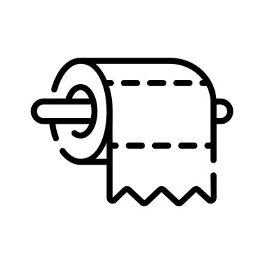 Sarkık doku yuvarlanmasının gösterişli taslak simgesi