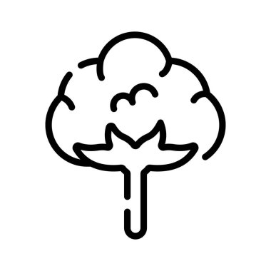 Pamuğun kullanışlı taslak biçimi simgesi