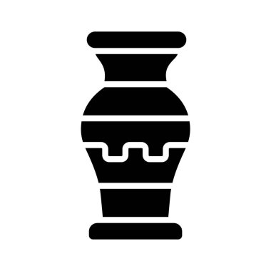 Boyanmış antik vazonun kullanışlı sembolü