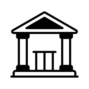 Tarihi müze binasının sembol simgesini kullanmak kolay