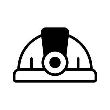 Koruyucu mağara şapkasının iyi hazırlanmış sembolü.