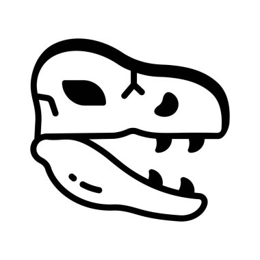 Dev dinozor kafatasının kullanışlı sembolü