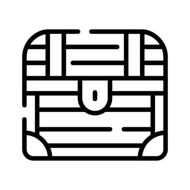 Gizli hazine kutusunun modaya uygun tasarım simgesi