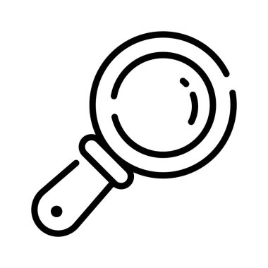 Yakınlaştırma lensinin modern taslak biçimi simgesi