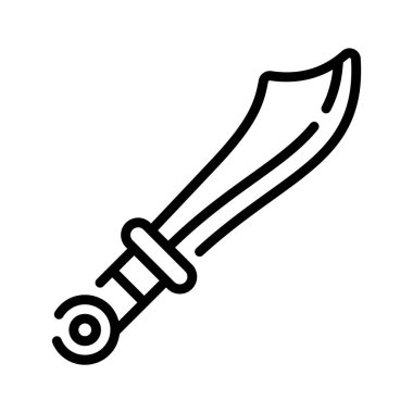 Ortaçağ kazı kılıcının gösterişli tasarım simgesi