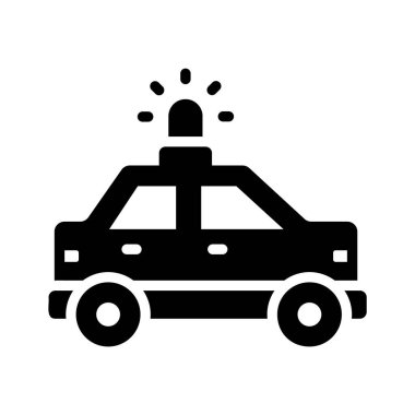 Hızlı polis arabasının kişiselleştirilebilir simgesi.