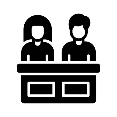 Jüri üyelerinin mahkeme salonundaki en iyi simgesi.